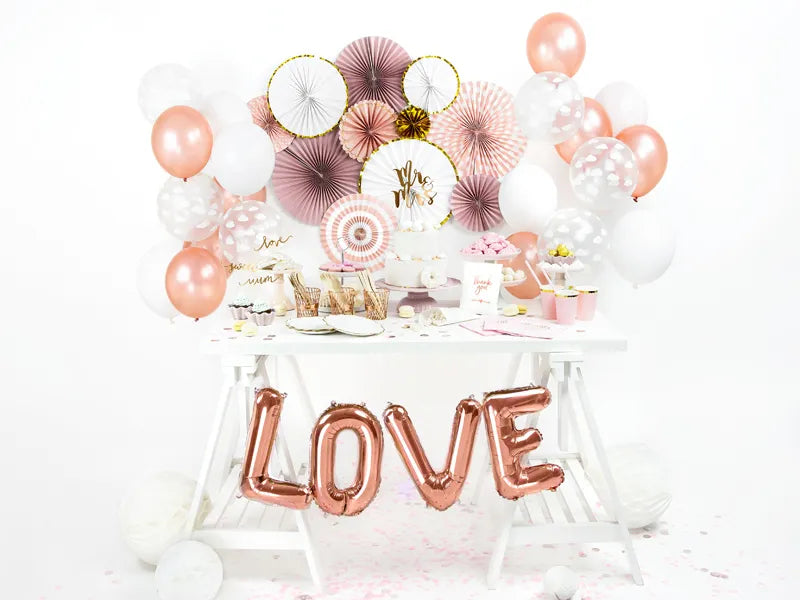 Letter Ballon O Rose Goud - 35 cm