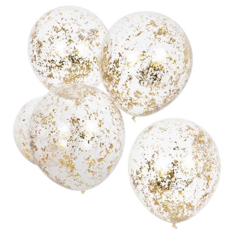 Confetti Ballonnen Goud - Mix It Up - 5 stuks - 30 cm