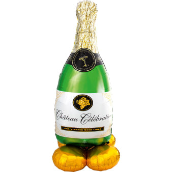 Champagne Fles Helium Ballon - 152 cm