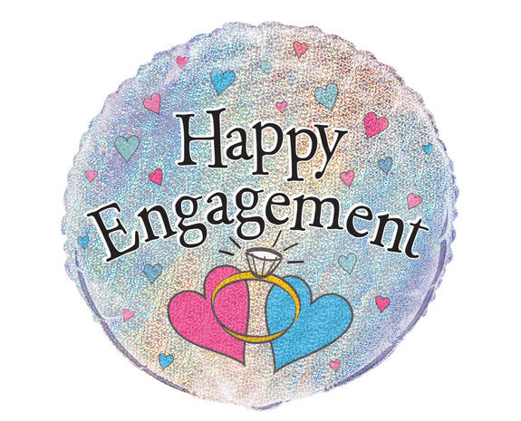 Happy Engagement Helium Ballon - Gevuld Met Helium - 45 cm