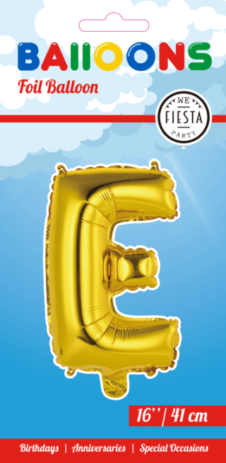 Letter Ballon E - Goud - 41 cm