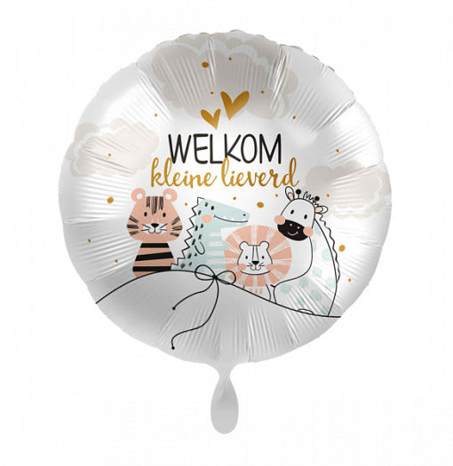 Welkom Kleine Lieverd Helium Ballon - Gevuld Met Helium - 43 cm