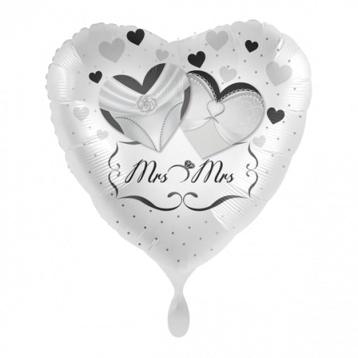 Huwelijk Mrs & Mrs Helium Ballon - 43 cm