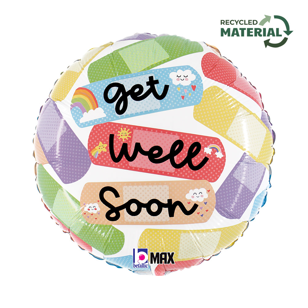 Get Well Soon Pleisters Helium Ballon - Gevuld Met Helium - 45 cm